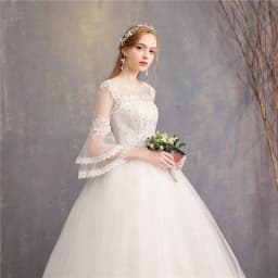 Vintage Wedding Dresses 2024 New Cheap Wedding Dress Full Flare Sleeve Lace Embroidery Princess Vestido De Noiva Customized