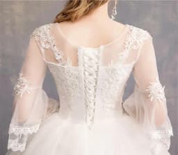 Vintage Wedding Dresses 2024 New Cheap Wedding Dress Full Flare Sleeve Lace Embroidery Princess Vestido De Noiva Customized