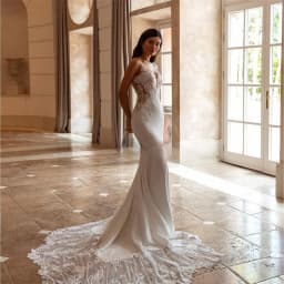 Luxury V-neck Mermaid Wedding Dresses for Women Spaghetti Straps Lace Appliques Robe De Mariee Backless Bridal Gown