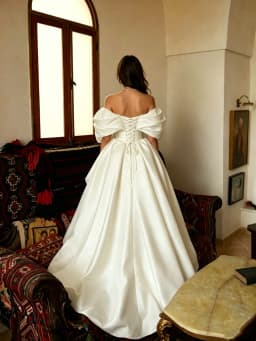 Eightree Elegant Satin Wedding Dresses Women A Line Off The Shoulder Bridal Gowns 2026 Sleeveless Vestidos Para Mujer Customized