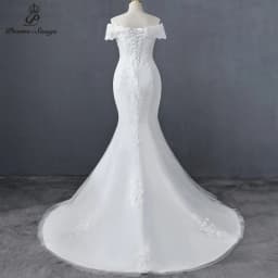 Customized Sweetheart Boat Neck Style Mermaid Wedding Dress Wedding Gowns Marriage Bride Dress Vestidos De Novia Robe De Mariee