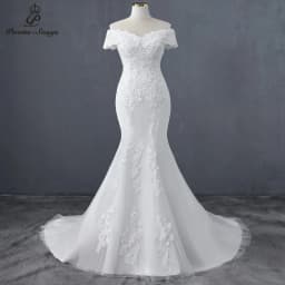 Customized Sweetheart Boat Neck Style Mermaid Wedding Dress Wedding Gowns Marriage Bride Dress Vestidos De Novia Robe De Mariee