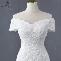 Customized Sweetheart Boat Neck Style Mermaid Wedding Dress Wedding Gowns Marriage Bride Dress Vestidos De Novia Robe De Mariee