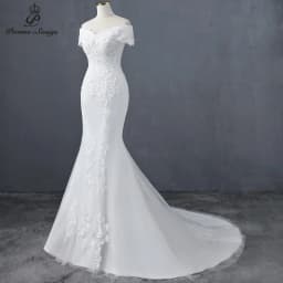 Customized Sweetheart Boat Neck Style Mermaid Wedding Dress Wedding Gowns Marriage Bride Dress Vestidos De Novia Robe De Mariee