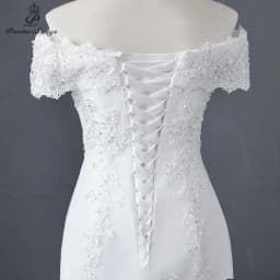 Customized Sweetheart Boat Neck Style Mermaid Wedding Dress Wedding Gowns Marriage Bride Dress Vestidos De Novia Robe De Mariee