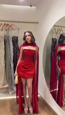 Civil Wedding Dress with Pearl Long Sleeves Knee Length Robe De Mariage 2022 Nouveauté Vestidos Elegantes