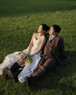 Sondr Grassland Theme Korean Wedding Dresses Photo Shoot Customized Strapless Elegant Self-Wedding Gown for Bride 2026