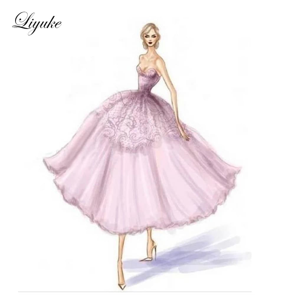 Liyuke Custom Made Satin Wedding Dresses