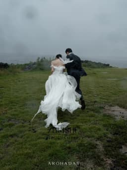 ZHUISHU Off the Shoulder Outdoor Korean Wedding Dresses Photo Shoot A Line Soft Tulle Bridal Gown Customized Self-Wedding Gown