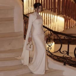Eightale Vintage Wedding Dress High Neck Long Sleeves Lace Customized Ivory Satin Bridal Gown Bride Party Dress Vestido De Novia