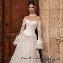 Customized Sweetheart Long Sleeves Robe de mariée Fashion Lace Appliques Wedding Dress Elegant A-Line Lace Up Back Bridal Gowns