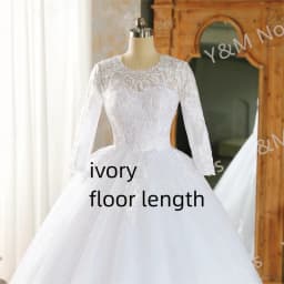 Real Video Vestidos De Novia Simple Vintage White Wedding Dress for Women With Sleeves Princesa Bridal Gown