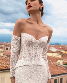 Modern Sweetheart Wedding Dress Two-Piece Set Mermaid Bridal Gown with Sweep Train For Brides свадебное платье