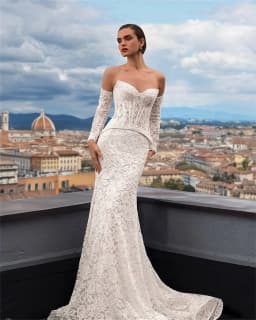 Modern Sweetheart Wedding Dress Two-Piece Set Mermaid Bridal Gown with Sweep Train For Brides свадебное платье