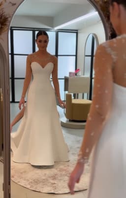 Elegant Pearls Wedding Dresses Luxury Customized Long Sleeves Country Bridal Gowns For Women Vestido De Novia