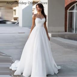 Customized Aso Ebi A-line Wedding Dresses High Neck Zip Luxury Sequins Bridal Gowns Vestidos De Novia For Women
