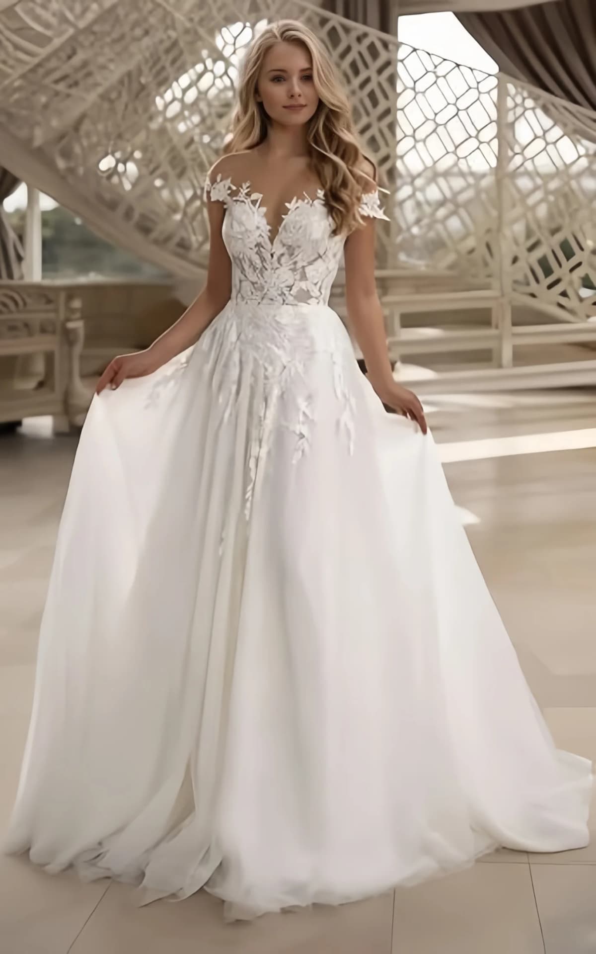 Off Shoulder A Line Boho Wedding Dresses Long Lace Applique Bride Dress for Women Backless Corset Beach Bridal Gowns 2026