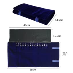 Necklace Organizer Bag High Quality Velvet Jewelry Storage Pouch Travel and Business Trips Necklace Collection Bags Portable 1Pc