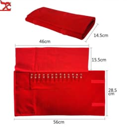 Necklace Organizer Bag High Quality Velvet Jewelry Storage Pouch Travel and Business Trips Necklace Collection Bags Portable 1Pc