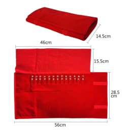 Necklace Organizer Bag High Quality Velvet Jewelry Storage Pouch Travel and Business Trips Necklace Collection Bags Portable 1Pc