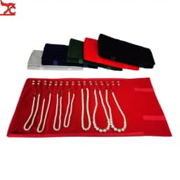 Necklace Organizer Bag High Quality Velvet Jewelry Storage Pouch Travel and Business Trips Necklace Collection Bags Portable 1Pc