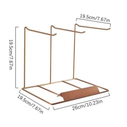 Earring Necklace Ring Jewelry Metal Display Stands White Black Organizer Holders Exhibitor Store Decor Desktop Storage Holder