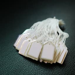 Jewelry Labels Business Cards 100Pcs/lot Price Tags Diy Tie String Jewelry Display Label Gold and Silver Small Tag