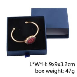 Chanfar 10pcs/Lot Cardboard Sliding Drawer Ring Necklace Jewelry Gift Packaging Box With Ribbon Rope Black Kraft Cotton Filled