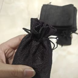 Black Jute Drawstring Bags Cotton Linen Jewelry Pouches for Wedding Christmas Packaging Burlap Gift Bags 50-1000 PCs/Lot
