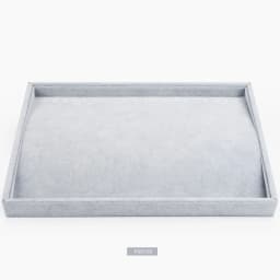 Oirlv 24 Grid Ice Velvet Jewelry Drawer Organizer Tray Stackable Jewelry Tray for Ring Earring Necklace Bracelet Storage Display