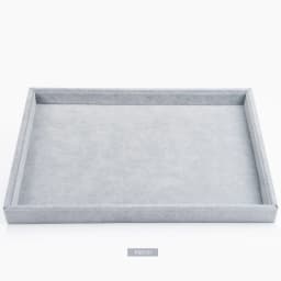 Oirlv 24 Grid Ice Velvet Jewelry Drawer Organizer Tray Stackable Jewelry Tray for Ring Earring Necklace Bracelet Storage Display