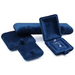Luxury Velvet Jewelry Gift Box Premium Ring Earring Pendant Display Case Travel Bracelet Organizer Storage for Ladies Birthday