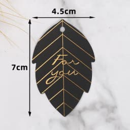50-100pcs Gold Stamping Thank You Paper Card Tags Black White Black Handmade Gift Wrapping DIY Jewelry Packing Wholesale