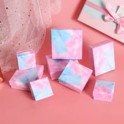 24Pcs Jewelry Paper Box Present Rings Earrings Pendant Protection Packaging Display Christmas Gift Box for Women Can Custom logo