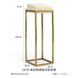 luxurious beige jewelry display organizer set jewelry store window showcase prop Metal Rack ring earring holder necklace modle