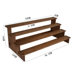 Retro Ladder Frame Solid Wood Bracelet Shelf Figure Buddha Display Ornament Headgear Storage Bracelet Display Stand