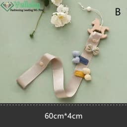 Cute Wooden Animal Baby Hair Clips Hanging Holder Princess Girl Hairpin Headband Storage Pendant Jewelry Organizer Wall Ornament