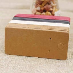 100pcs 4*9cm Kraft/Black /Hot Pink/White Paper Blank Jewelry Display Card Cardboard Earring Package Hang Tag Card