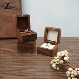 Luxury Wood Jewelry Box Wedding Ring Box Earring Rings Box Jewelry Organizer Box Jewelry Gift Packaging Box Bracelet Package