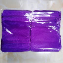 100pcs/lot Dark Purple Large/Small Organza Bags Wedding Pouches Jewelry Packaging Bags Nice Gift Bag Party Decoration Supplies