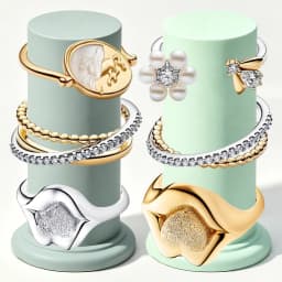 2026 New 925 Silver Classic Pegasus Medal Multiple Cross Beads Bee Sexy Lips Women's Logo Ring DIY Exquisite Charm Jewelry