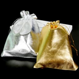 10pcs Gold/Silver Organza Jewelry Pouches 7x9/9x12/10x15/13x18cm Drawstring Wedding Gift Bags Jewelry Packaging