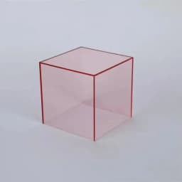 Colorful 8x8cm Acrylic Box Jewelry Display Stand Organizer , Jewelry Cosmetics Perfume Riser Case, Doll Toy Showcase Rack