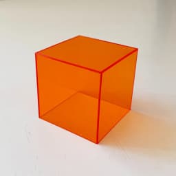 Colorful 8x8cm Acrylic Box Jewelry Display Stand Organizer , Jewelry Cosmetics Perfume Riser Case, Doll Toy Showcase Rack