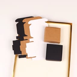25/50Pcs Necklace Earring Jewelry Packaging Kraft Paper Fold Box Wholesale Ornaments Display Card DIY Accessories Supplies