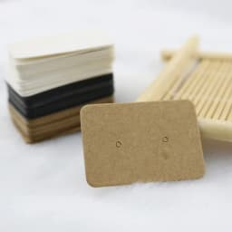 100pcs 50pcs Earring Cards Packaging 2.5x3.5cm Ear Studs Display Card Cardboard Blank Kraft Paper Price Tag for DIY Jewelry