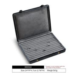 Yinbeini Velvet Jewelry Storage Case Ring Earring Pendant Storage Organizer Large Space Display Box XB002