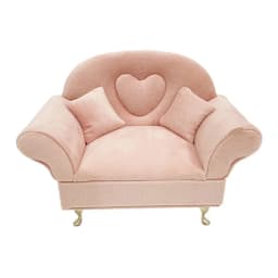 Dutch Velvet Sofa Shaped Jewelry Box Bracelet Pink Mini Couch Earrings Ring Display Stand with Mirror Elegant House Furniture