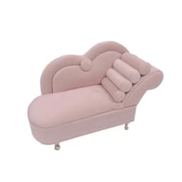 Dutch Velvet Sofa Shaped Jewelry Box Bracelet Pink Mini Couch Earrings Ring Display Stand with Mirror Elegant House Furniture