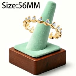 2026 New 925 Silver Women's Sparkling Love Heart Zircon Rose Sun Seal Exquisite DIY Charm Jewelry Ring Display Tool